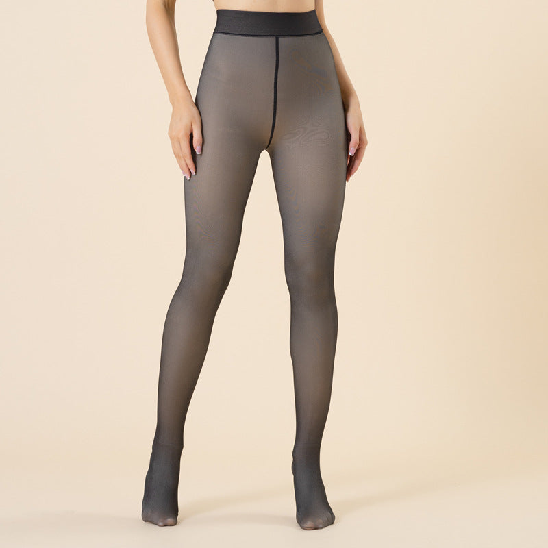VelvetSheer™ Fleece Lined Thermal Tights | Fake Sheer Pantyhose