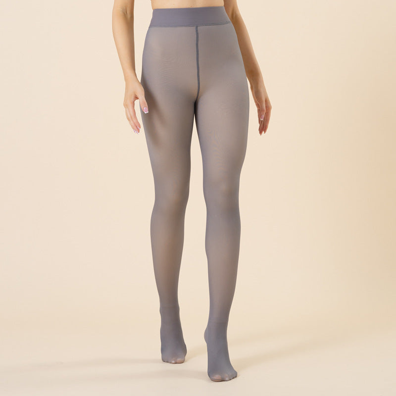 VelvetSheer™ Fleece Lined Thermal Tights | Fake Sheer Pantyhose