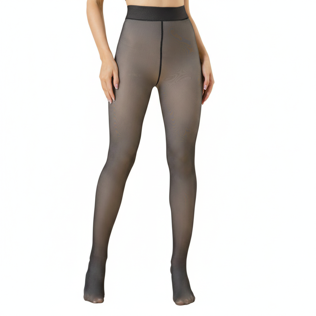 VelvetSheer™ Fleece Lined Thermal Tights | Fake Sheer Pantyhose
